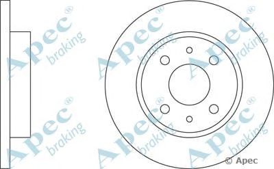 APEC BRAKING dsk142 -  Тормозной диск